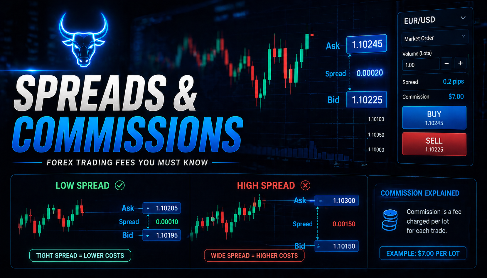 Forex spreads and commissions breakdown