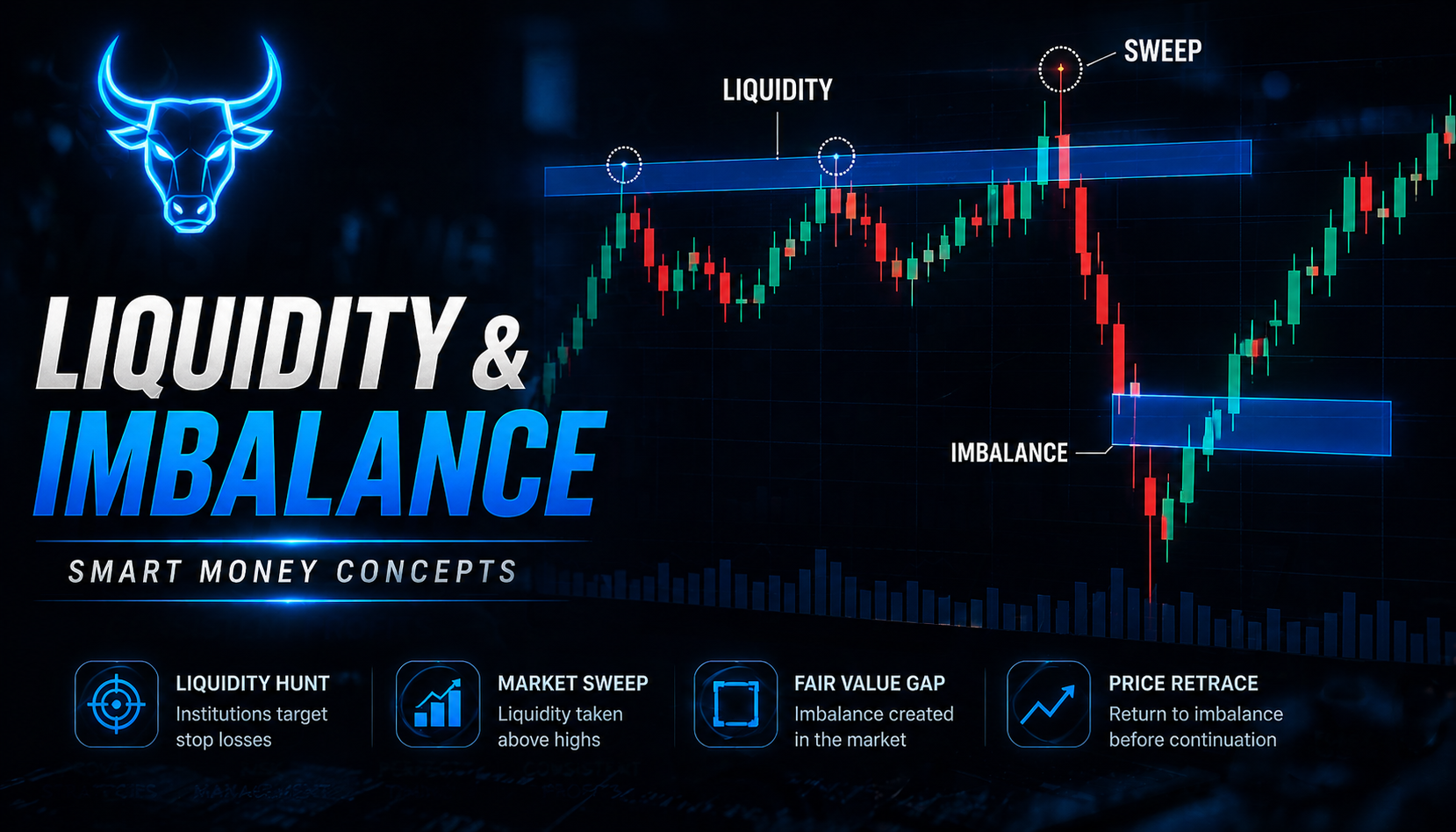 Liquidity and imbalance tutorial chart