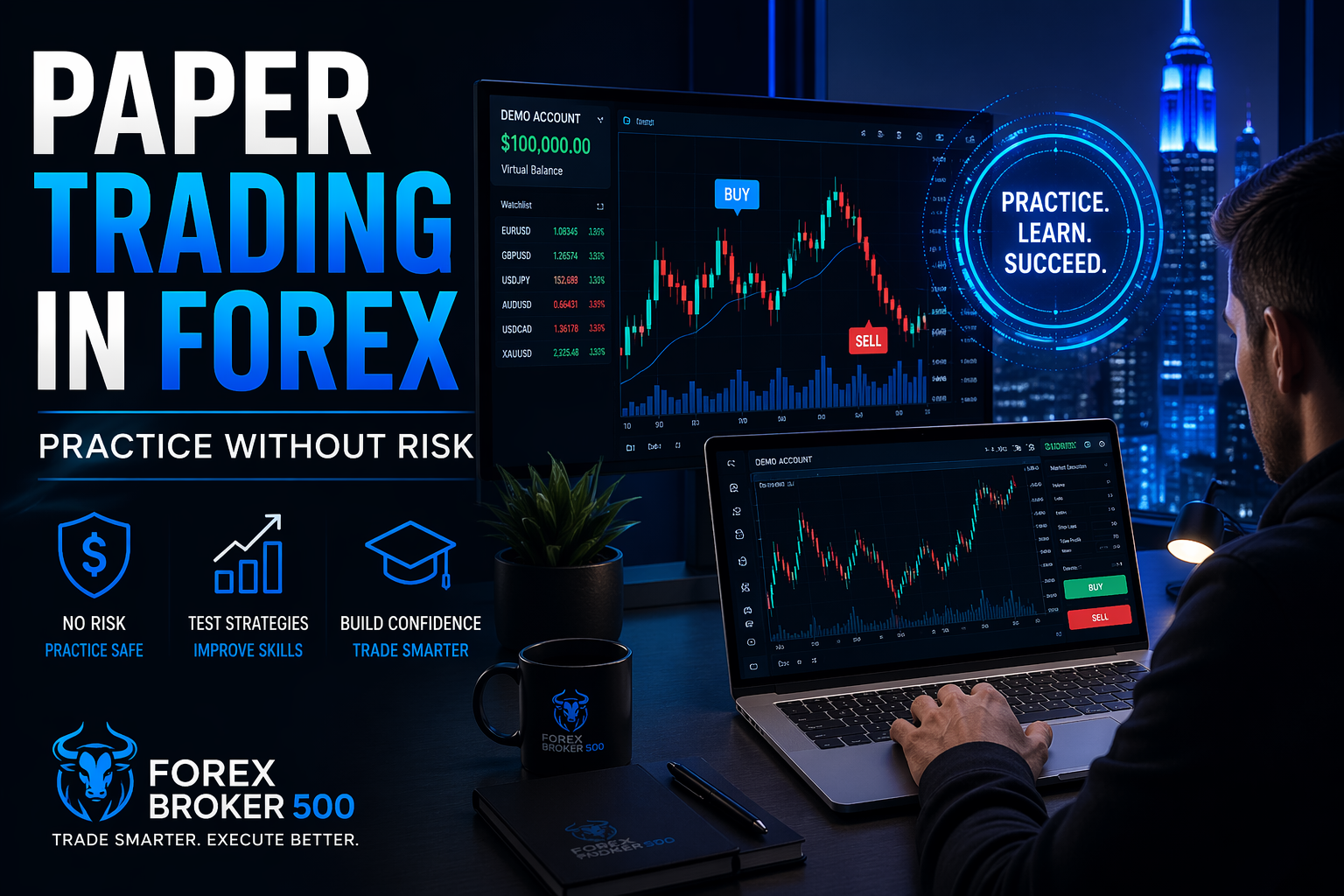 Paper trading in forex at night