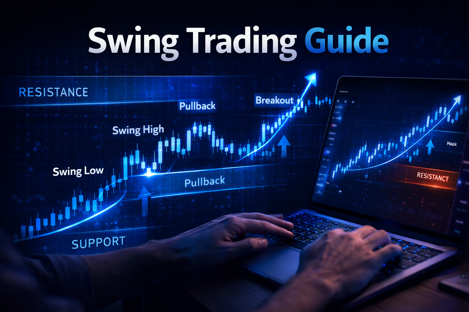 Swing trading chart in action