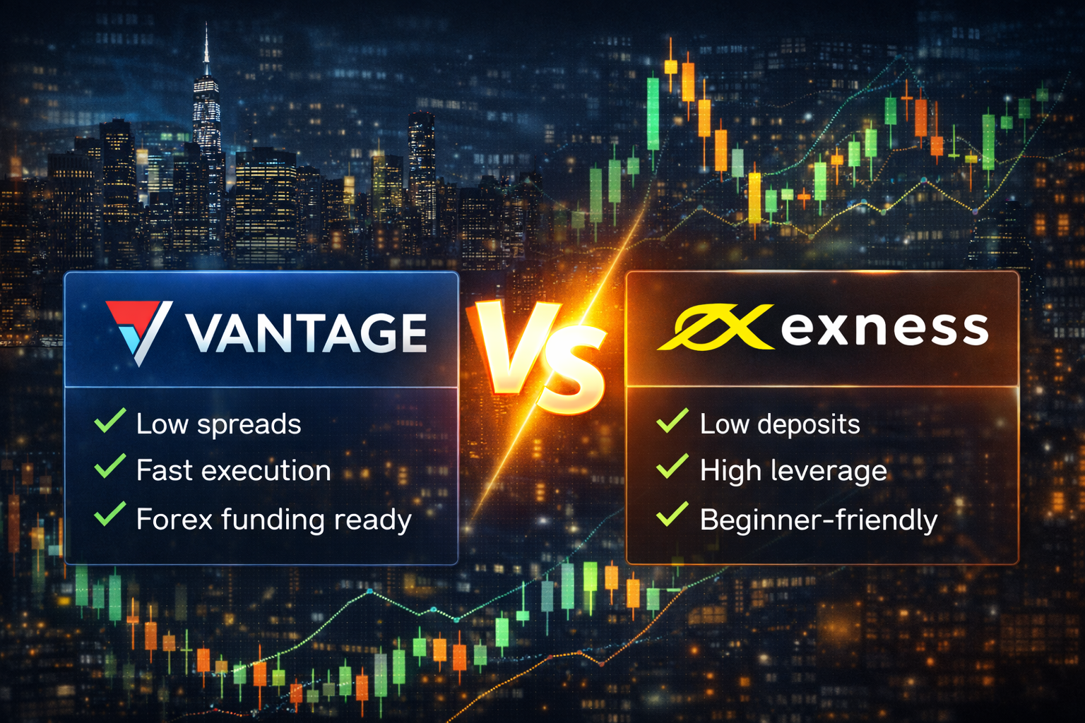 Vantage vs Exness forex comparison