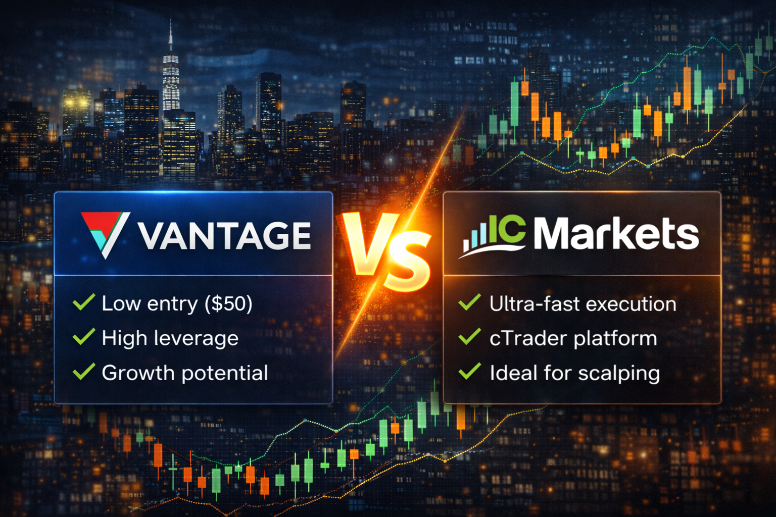 Vantage vs IC Markets showdown